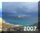 Xerocambos - ore 16.30 del 5 Dicembre 2007- le isole Kavali dal promontorio di Akrotiri