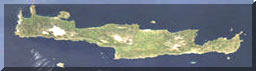 Vue satellite de la Crète