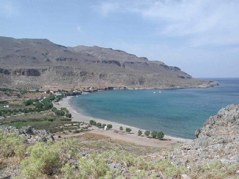 La spiaggia di Kato Zakros